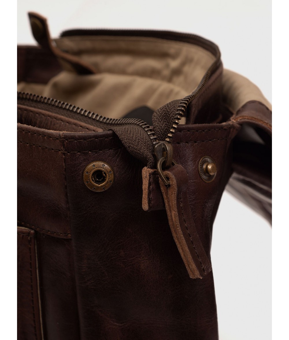 Clayton Vintage Crazy Horse Leather Backpack Alaskan Leather Company